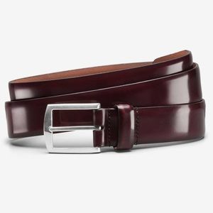 Allen Edmonds burgundy belt